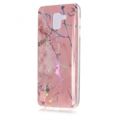 Samsung A6 2018 Tracy Pink Marble+ nugarėlė 2