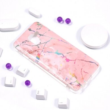 Samsung A6 2018 Tracy Pink Marble+ nugarėlė 4