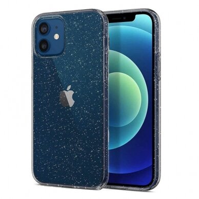 Samsung A6 PLUS 2018 dark clear Crystal Glitter nugarėlė