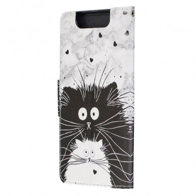 Samsung A80/A90 tracy fashion dėklas Two cats 4