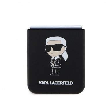 Samsung FLIP5 5G black Silicone Ikonik KARL LAGERFELD nugarėlė 4