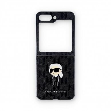 Samsung FLIP5 5G Saffiano Monogram Ikonik KARL LAGERFELD nugarėlė