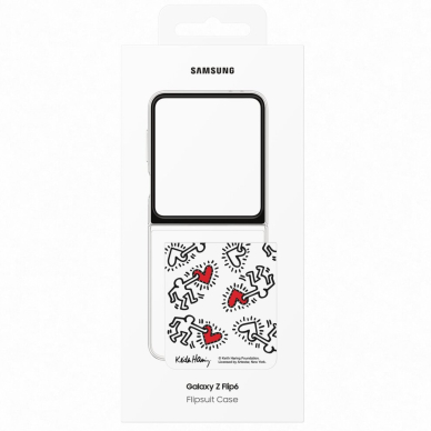 Samsung FLIP6 5G White FlipSuit Original nugarėlė EF-ZF741CTE 6