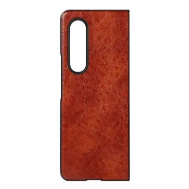 Samsung Fold3 5G ruda Leather nugarėlė 1