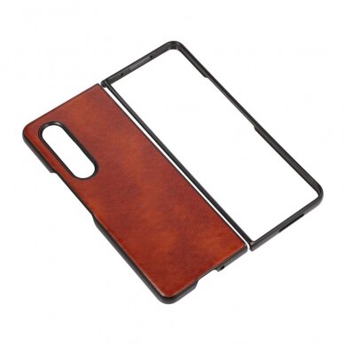 Samsung Fold3 5G ruda Leather nugarėlė 2