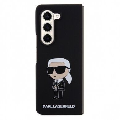 Samsung FOLD5 5G black Silicone Ikonik KARL LAGERFELD nugarėlė 1