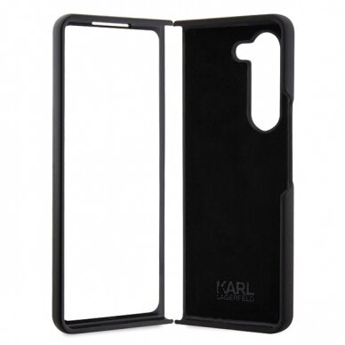 Samsung FOLD5 5G black Silicone Ikonik KARL LAGERFELD nugarėlė 5