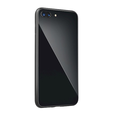 Samsung J5 2017 juoda GLASS CASE nugarėlė 3