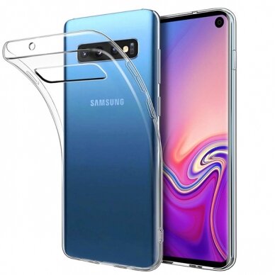 Samsung Note 10 PLUS skaidri ULTRA SLIM 0,5 mm nugarėlė