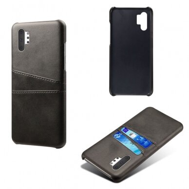 Samsung NOTE 10 Tracy Leather Card juoda nugarėlė 3