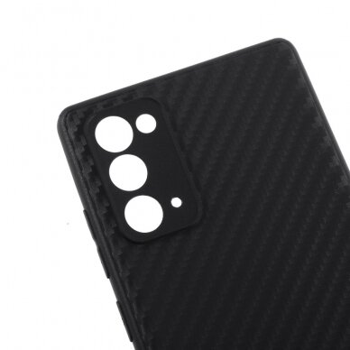 Samsung NOTE 20 Tracy juoda CARBON FIBER nugarėlė 6