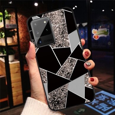 Samsung Note 20 ULTRA Tracy nugarėlė Geometric marble black 3