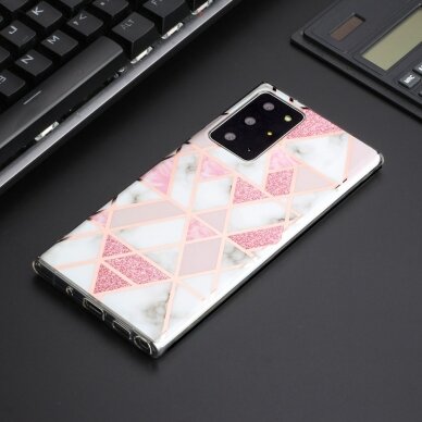 Samsung Note 20 Ultra Tracy nugarėlė Geometric rose marble 3