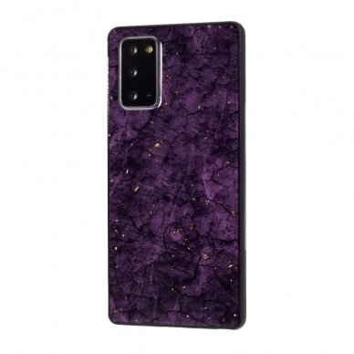 Samsung Note 20 ULTRA violetinė EPOXY MARBLE nugarėlė 1