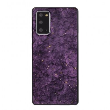 Samsung Note 20 ULTRA violetinė EPOXY MARBLE nugarėlė