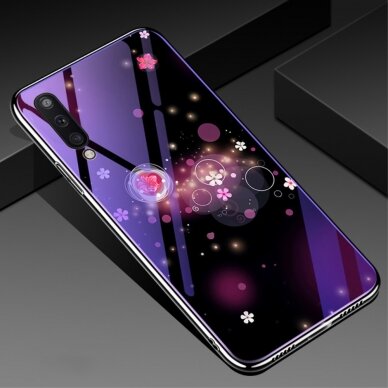 Samsung NOTE 9 BLUE RAY GLASS nugarėlė Bubbles&Flowers