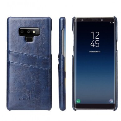 Samsung Note 9 Tracy mėlyna nugarėlė Leather Slot