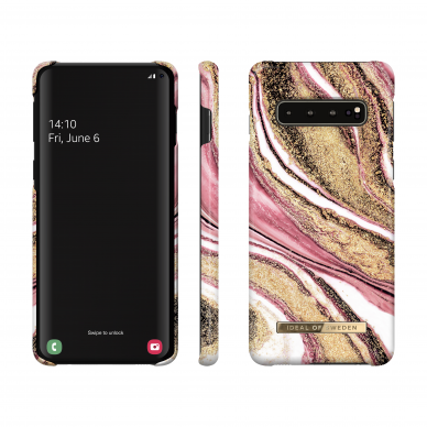 Samsung S10 iDeal Of Sweden nugarėlė Cosmic Pink Swirl 1