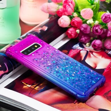 Samsung S10 mėlyna-violetinė Water Shock nugarėlė 1