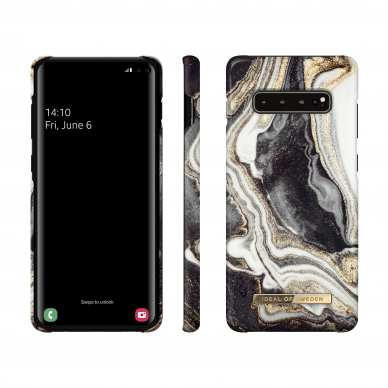 Samsung S10 PLUS iDeal Of Sweden nugarėlė Golden Ash Marble 1