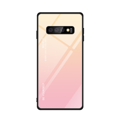 Samsung S10 rausva tracy GLASS nugarėlė 1