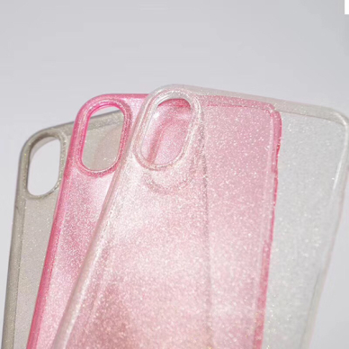 Samsung S10 rožinė Crystal Glitter nugarėlė 1