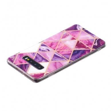 Samsung S10 Tracy nugarėlė Geometric marble purple 2