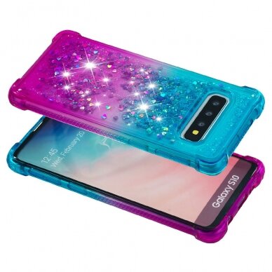 Samsung S10 žydra-violetinė Water Shock nugarėlė 3