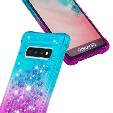 Samsung S10 žydra-violetinė Water Shock nugarėlė 4