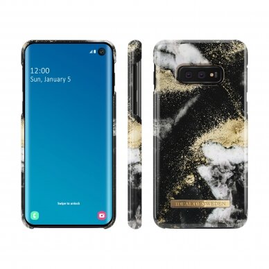 Samsung S10E iDeal Of Sweden nugarėlė Black Galaxy Marble 2