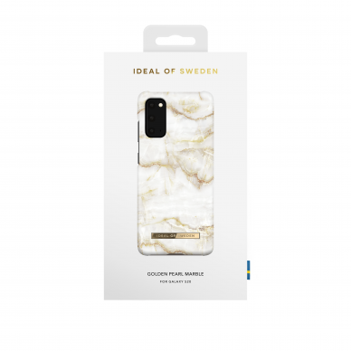 Samsung S20 iDeal Of Sweden nugarėlė Golden Pearl Marble 1