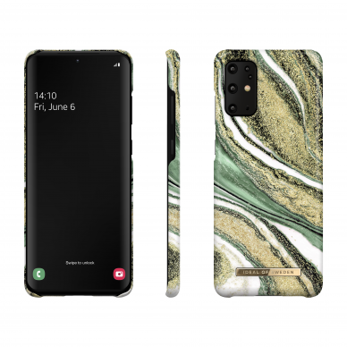 Samsung S20 PLUS iDeal Of Sweden nugarėlė Cosmic Green Swirl 2