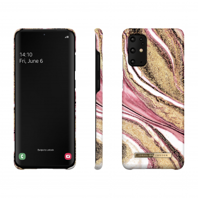 Samsung S20 PLUS iDeal Of Sweden nugarėlė Cosmic Pink Swirl 2