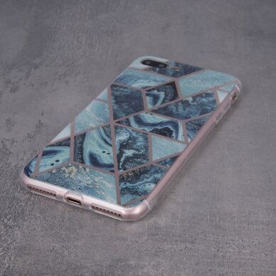 Samsung S21 COSMO MARBLE tamsiai mėlyna nugarėlė 1