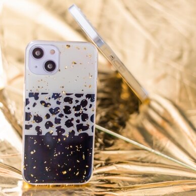 Samsung S21 Gold Glam Leopard print 2 nugarėlė 3