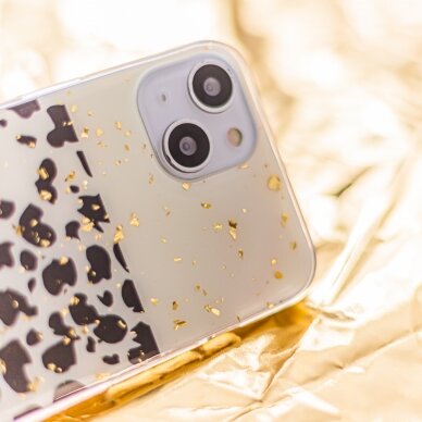 Samsung S21 Gold Glam Leopard print 2 nugarėlė 5