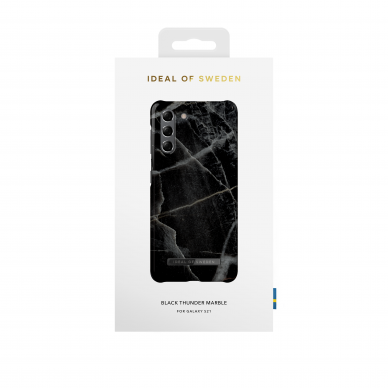 Samsung S21 iDeal Of Sweden nugarėlė Black Thunder Marble 2