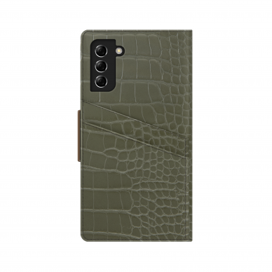 Samsung S21 PLUS iDeal Of Sweden dėklas Khaki Croco 1