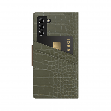 Samsung S21 PLUS iDeal Of Sweden dėklas Khaki Croco 2