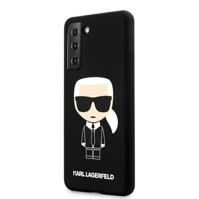 Samsung S21 PLUS juoda KARL LAGERFELD nugarėlė KLHCS21MSLFKBK 1