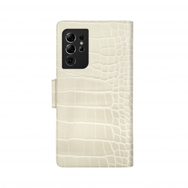 Samsung S21 ULTRA iDeal Of Sweden dėklas Wallet Beige Croco 2