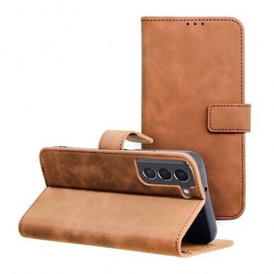 Samsung S22 brown VELVET dėklas