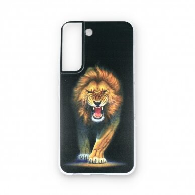 Samsung S22 clear nugarėlė Lion Design00101