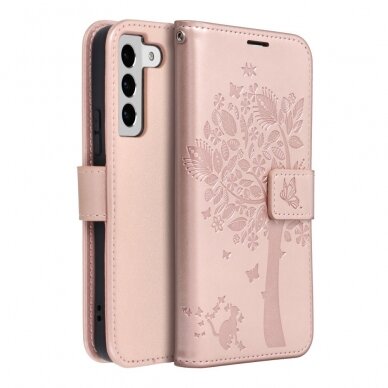 Samsung S22 MEZZO rose gold Tree dėklas 3