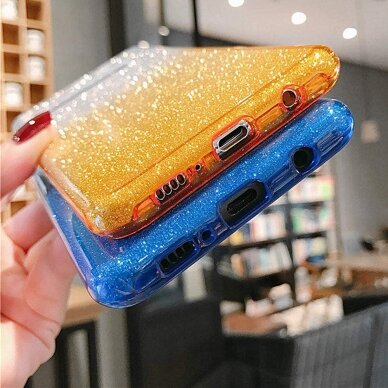 Samsung S22 PLUS aukso spalvos GLITTER3 nugarėlė 2