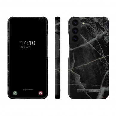 Samsung S22 PLUS iDeal Of Sweden nugarėlė Black Thunder Marble 2