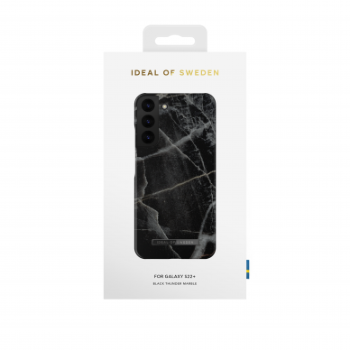 Samsung S22 PLUS iDeal Of Sweden nugarėlė Black Thunder Marble 1