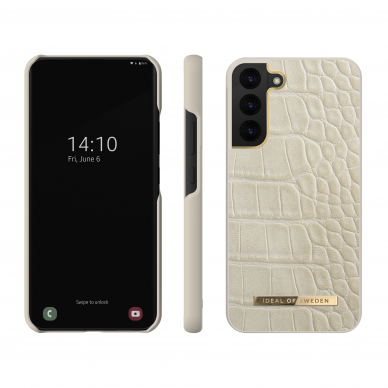 Samsung S22 PLUS iDeal Of Sweden nugarėlė Caramel Croco 2