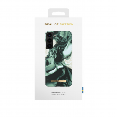 Samsung S22 PLUS iDeal Of Sweden nugarėlė Golden Olive Marble 2