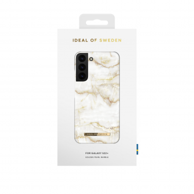 Samsung S22 PLUS iDeal Of Sweden nugarėlė Golden Pearl Marble 1